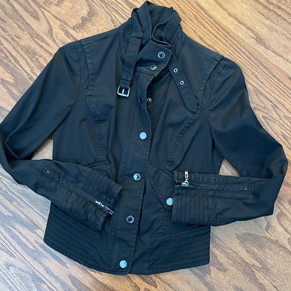 WHBM Cropped Military Jacket, size 00